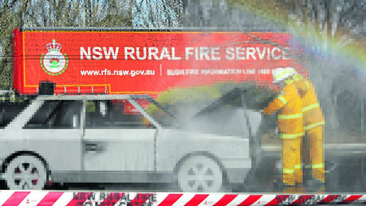ALL FIRED UP: One of the demonstrations at the NSW Rural Fire Service Association (RFSA) Conference held at Parklands last year, which was named Meeting of the Year at the recent Meetings & Events Australia NSW Awards Dinner.