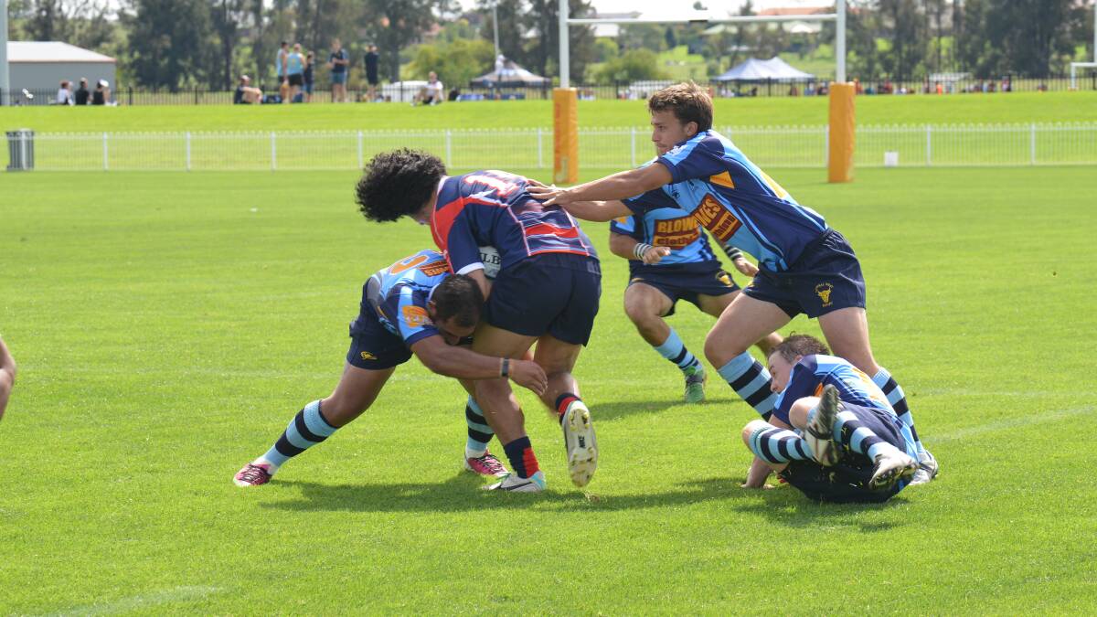 Senior Central West players defended well against Illawarra on Saturday.