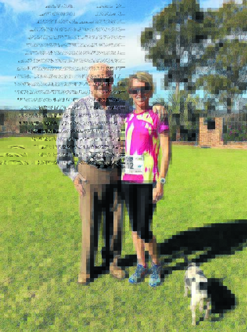 Jenni Buckley and her father,  Bill Freebairn, who she will run for during her ultra marathon in the Gobi Desert to raise money for the treatment of Myelodysplastic Syndrome (MDS).