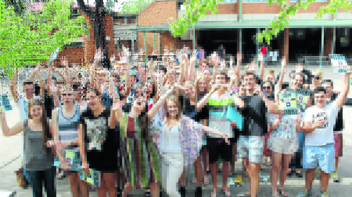 2014 Year 12 Mudgee High students breathed a sigh of relief on Thursday morning, after their HSC results and ATAR marks were released by the Board of Studies. The students all got together at a breakfast barbecue to discuss their results with their teachers.