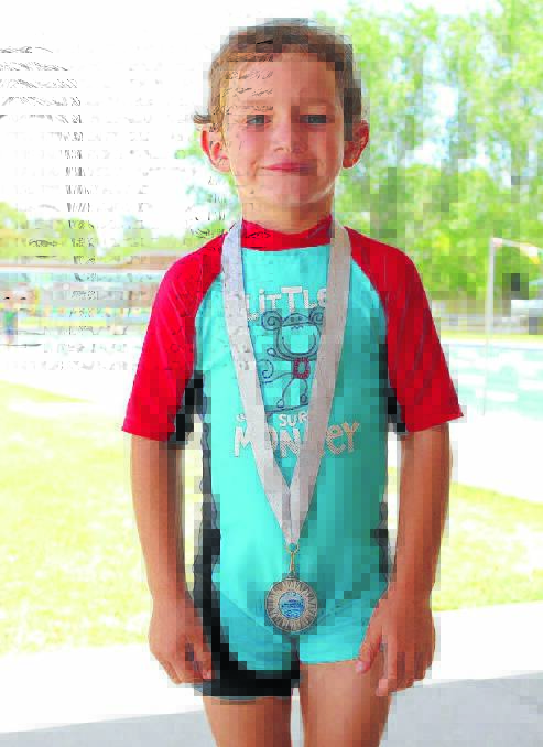 Kindergarten student George Honeysett was juvenile boys runner up at his first ever swimming carnival.