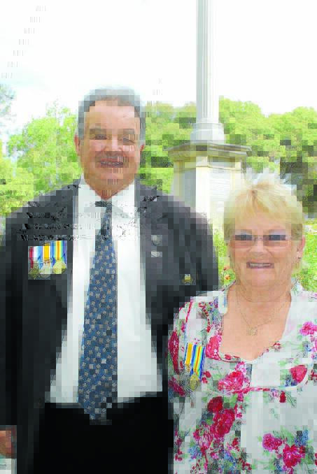 Percy and Di Thompson will wear the replica medals of Cr Thompson’s great uncle, Sergeant Percy Treasure, and Mrs Thompson’s grandfather, Private Eric Burns, at the Anzac Day service in Gulgong.