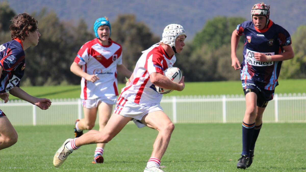 Jay Orth played for Mudgee Dragons under 16s at Glen Willow Regional Sporting Complex on Saturday. PHOTO: DARREN SNYDER