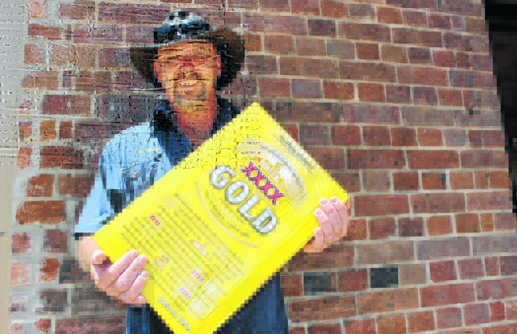 BEER DROUGHT: Windeyer’s Warren Richards is starting a fund to help farmers across the Mid-Western Region during drought-like conditions. To kick-start the fund, Mr Richards has given up alcohol for six months. PHOTO BY DARREN SNYDER