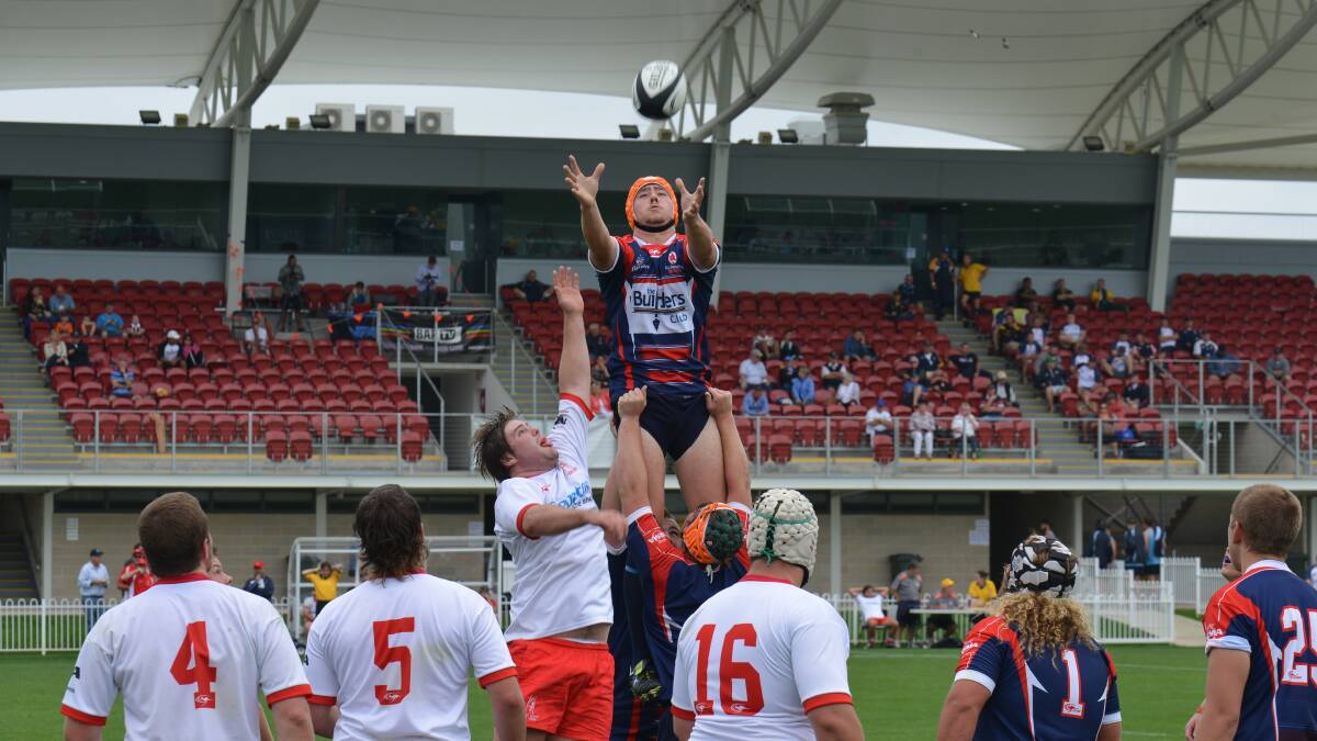 An Illawarra player wins the lineout against Central North in the NRMA Colts Shield Final on Sunday.