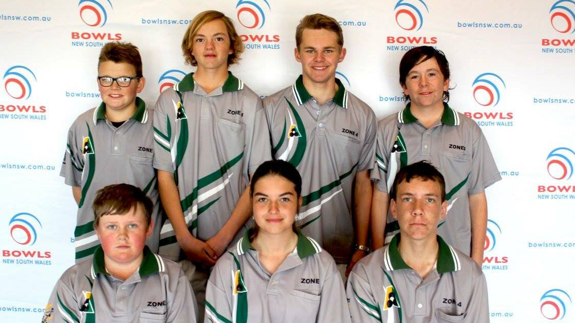 Lachlan Thompson (first from left in first row) and his team, Zone 4 Greens.