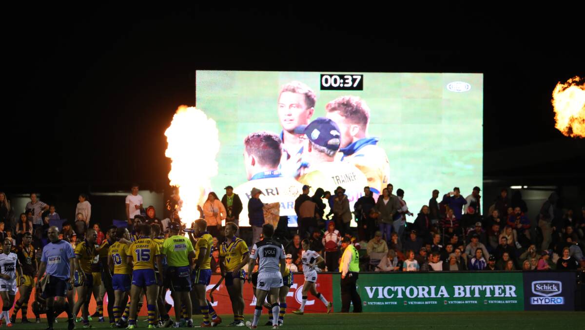 SPECTACLE: The final fixture was a big show for the gathered crowd, and a fitting send-off.