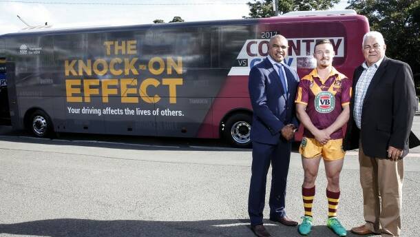 BANNER: The City-Country team bus has been used to spread the message of the campaign. Photo: CRL.