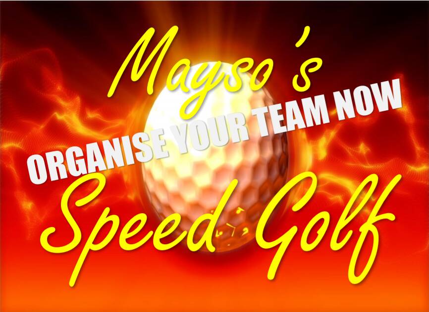 Mudgee’s speed golf comp in full flight