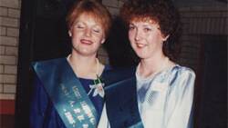 Photo: mudgeeshow.org.au - 1985 Miss Mudgee Showgirl Jenny Birchall (left) 
and 1986 Miiss Mudgee Showgirl Leanne Ferguson (right)