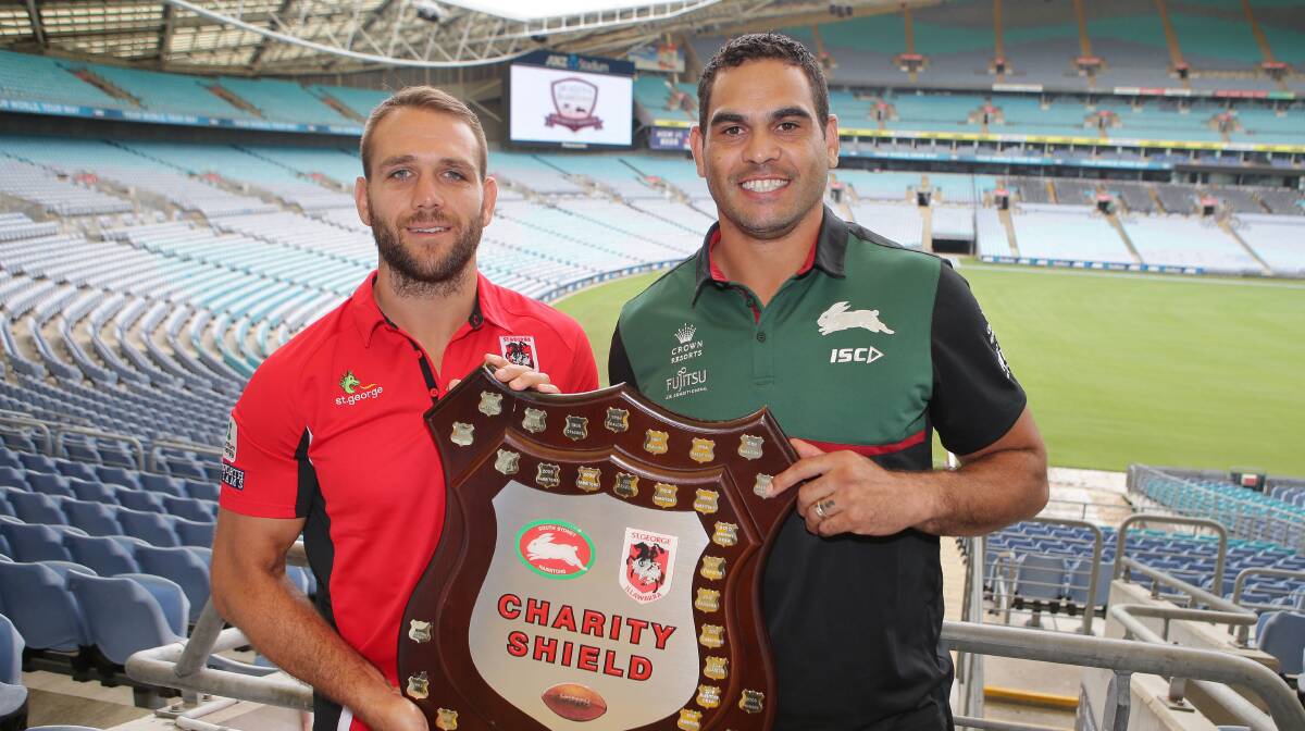 CHARITY SHIELD: Jason Nightingale and Greg Inglis are set to suit up for the 35th annual Charity Shield match on February 24. 