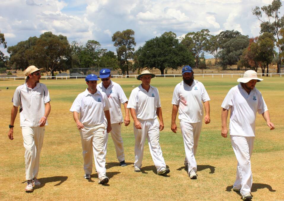 YEAH THE BOYS: The Gulgong District Cricket Association is starting to heat up with finals right around the corner. Photo: Jake Humphreys 