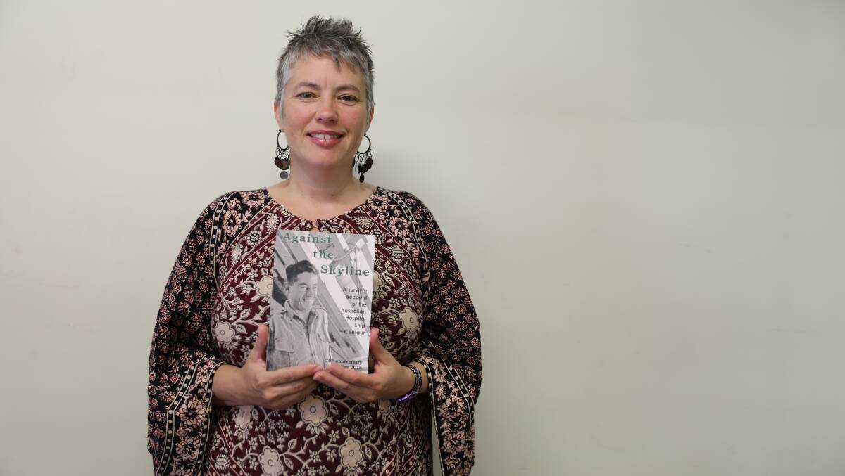 AGAINST THE SKYLINE: Leanne Wicks finished her third book and it's available for purchase at the Colonial Inn Museum. Photo: Simone Kurtz