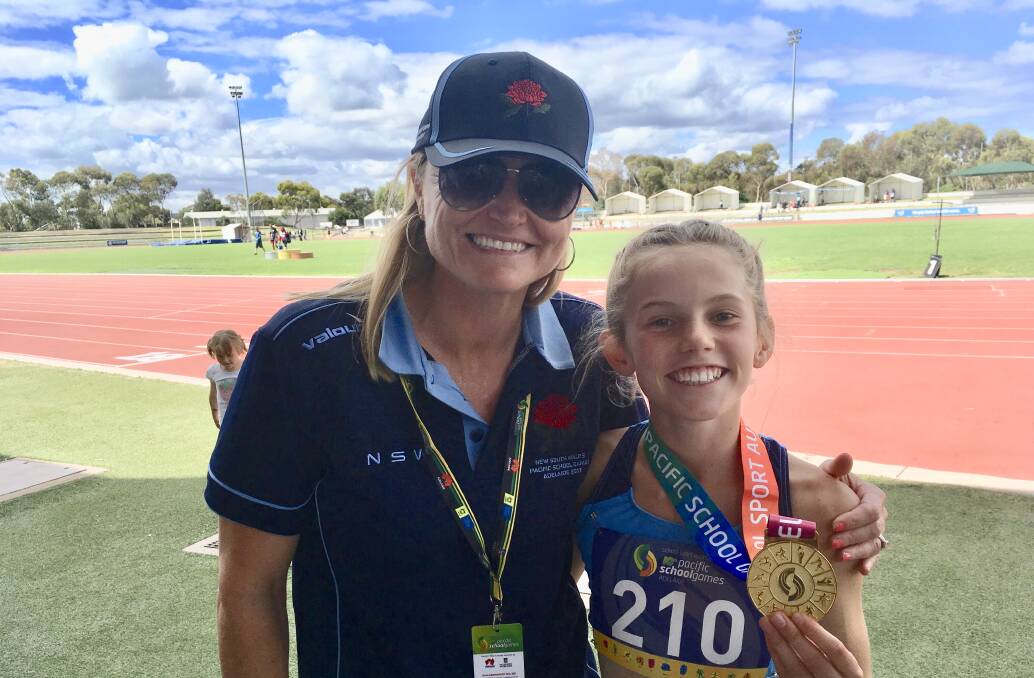 MGT: Alesha put her best foot forward in front of one of her heroes as Melinda Gainsford-Taylor was in attendance. Photo: Supplied 