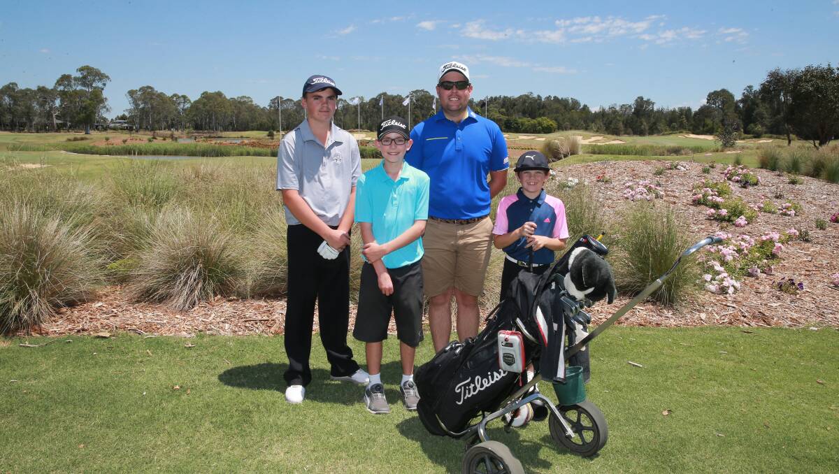 WINNERS: Tim Clayton, Joel Tyson, Rory Bourke and Ti Fox combined to win the 2017 NSW Junior Pro-Am on November 15. Photo: Supplied