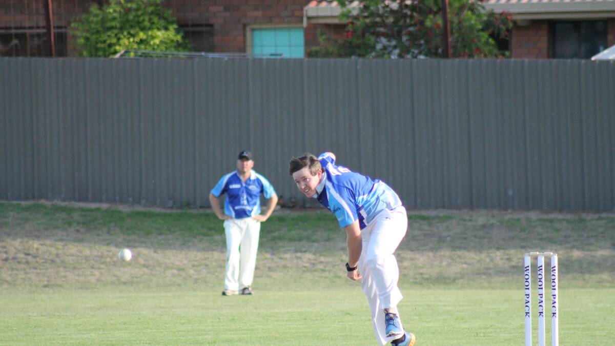 Pictured playing in the Woolpack T20 Bash, Adam Callaghan took a wicket and made 42 on Saturday.