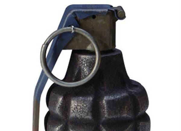 Not the actual grenade found.