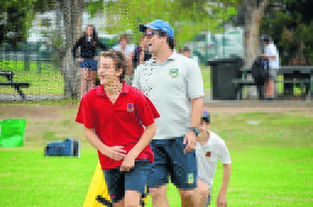 AMBASSADOR: Parramatta Eels legend Nathan Hindmarsh visited Mudgee schools last week to talk about bullying and ways on stamping it out.  Photo: BEN HARRIS 	030413