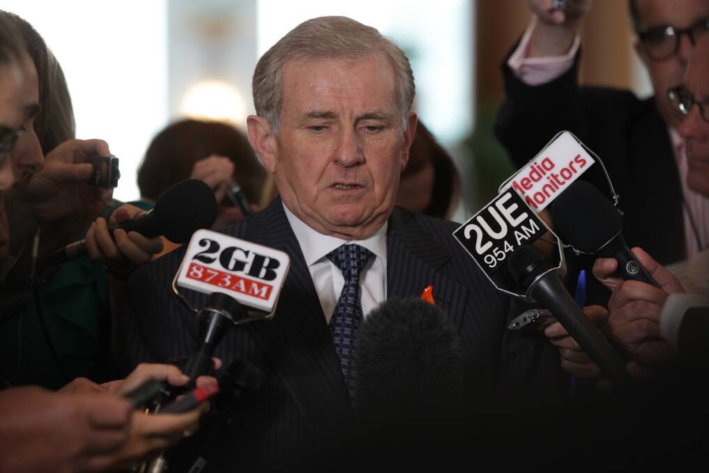Minister for the Arts Simon Crean calls on Prime Minister Julia Gillard for a spill in leadership positions. Photo: Fairfax Media