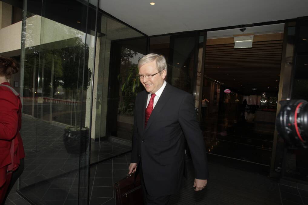 Kevin Rudd v Julia Gillard, February 2012. Photo: Fairfax Archives