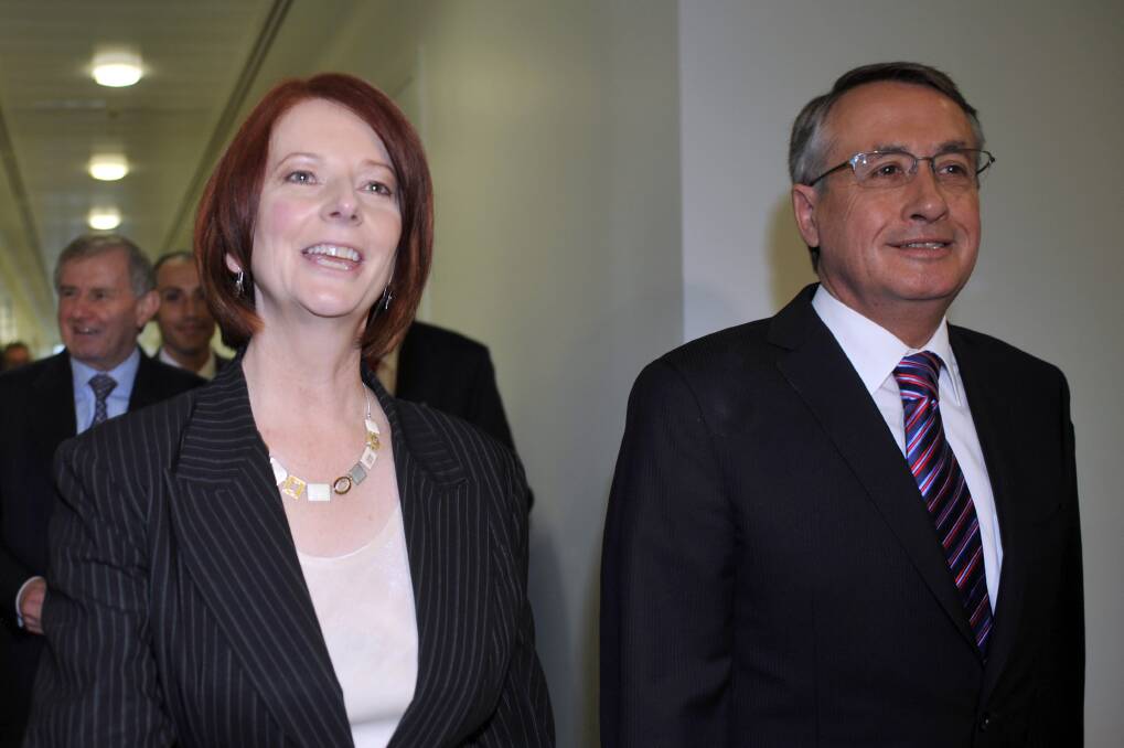 Kevin Rudd v Julia Gillard, June 2010. Photo: Getty Images