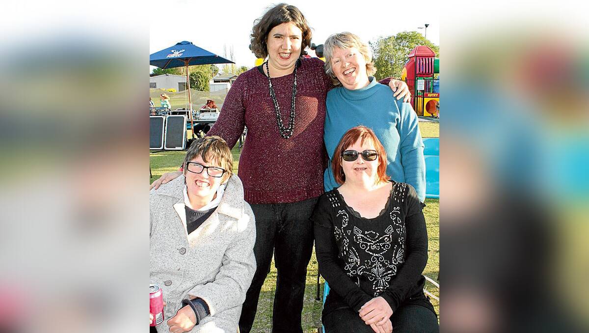 Alison Mara, Kate Whitehead, Cindy Barton and Jennie Blackman were enjoying the outdoor concert. 