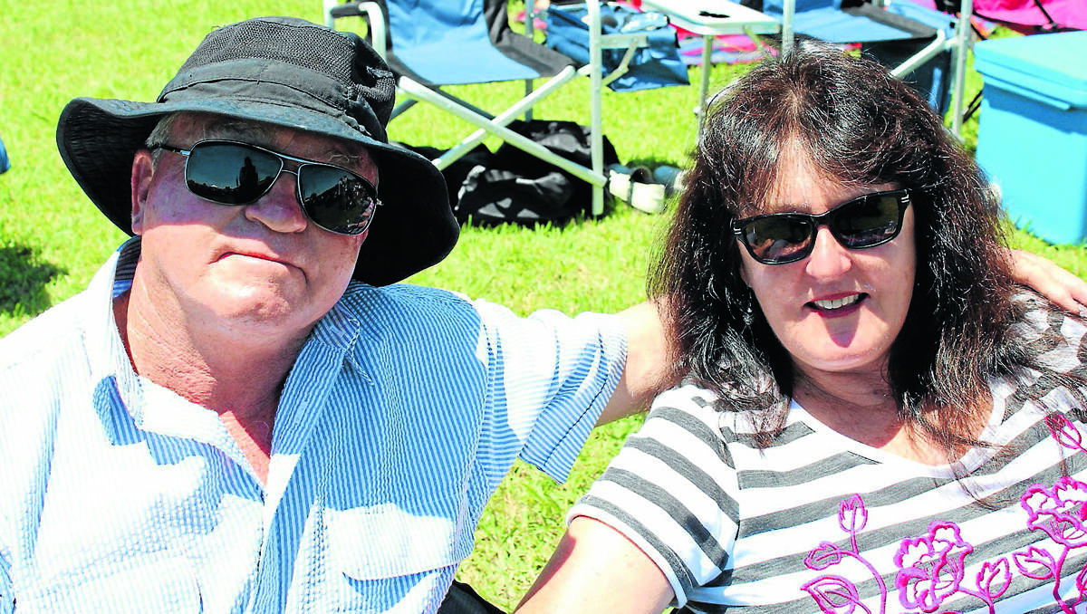 Gary and Narelle Hobson made the trip to Mudgee to watch The Black Sorrows perform.