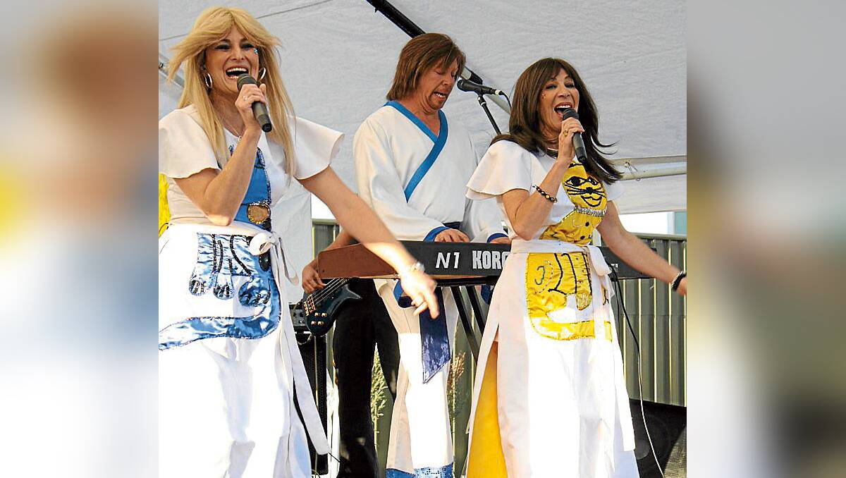 Hands up if you love FABBA:  The ABBA tribute band had the crowd up and dancing at Club Mudgee. 