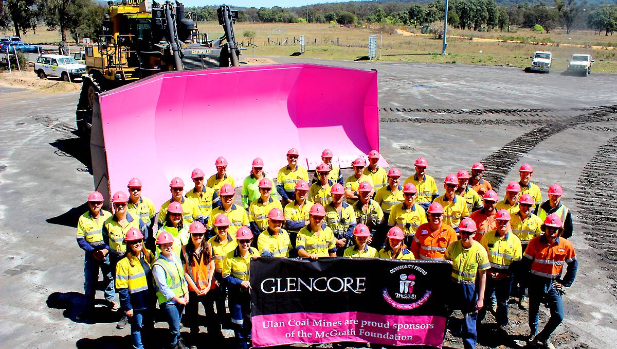 GlencoreXstrata employees at Ulan Coal have raised more than $22,000 for the McGrath Foundation. PHOTO BY DARREN SNYDER