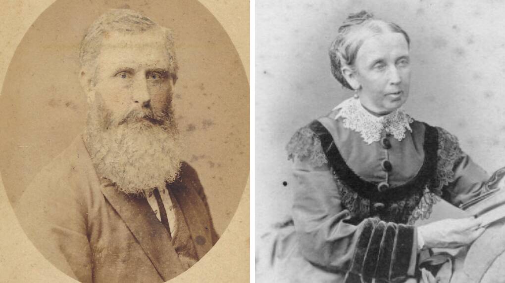 Cadia mine captain Josiah Holman and wife Elizabeth Holman, nee Simmons. Pictures supplied, French Collection 