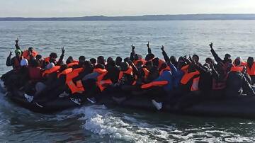 Migrants continue to cross the English Channel from France to England despite harsh new UK laws. (AP PHOTO)