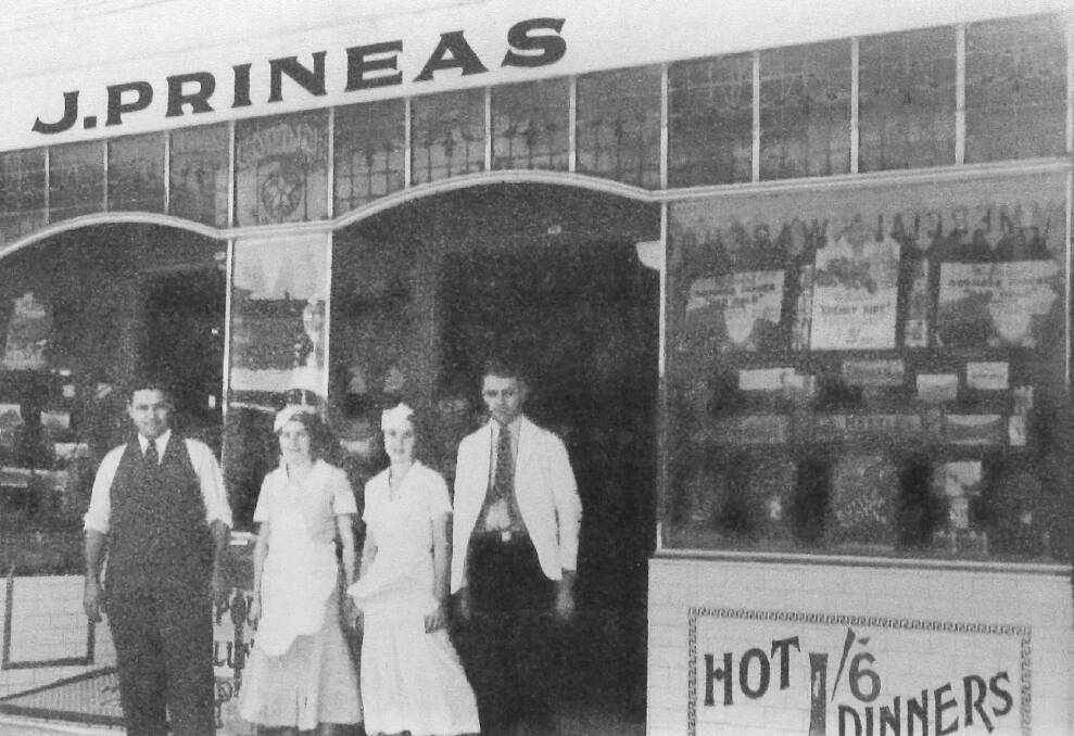 HISTORIC: The Hollywood cafe owners on Church street. Photo: Mudgee Museum and Historical Society.