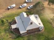 Police search a property in Menah, outside Mudgee after David Collison was reported missing. Picture via NSW Police