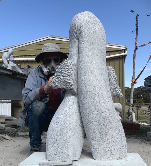 Bermagui sculptor Edward Willson has been exhibiting for around 12 years and his latest work is a finalist in Mudgee's Sculptures in the Garden. Picture supplied