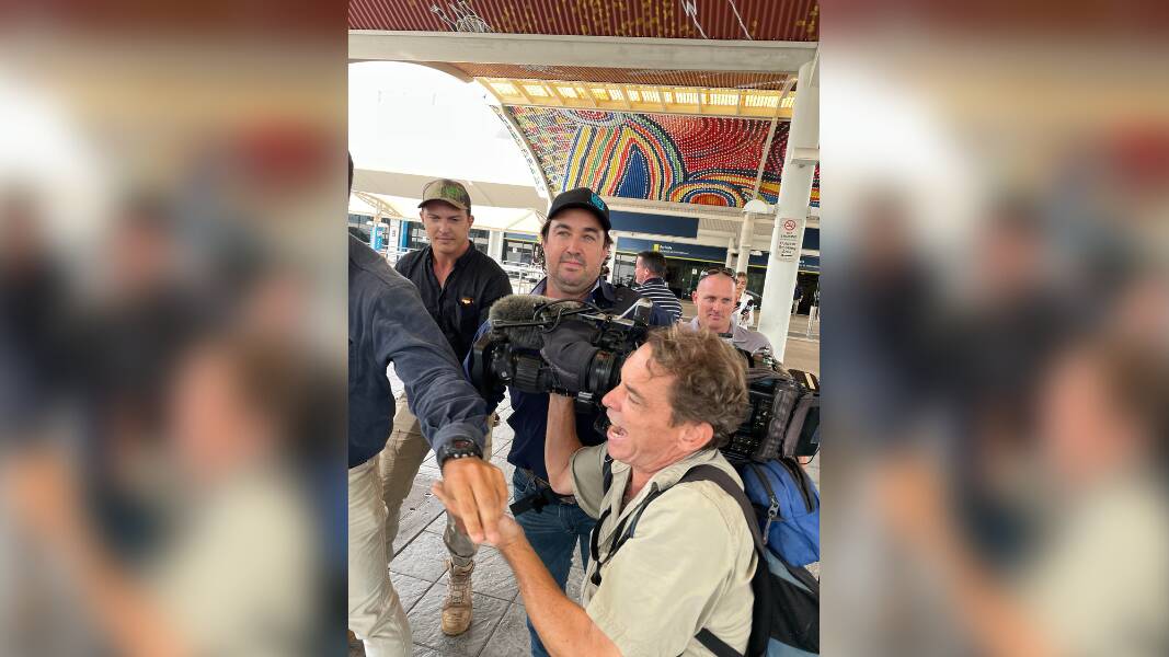 Matt Wright arrives in Darwin. Image: Annie Hesse