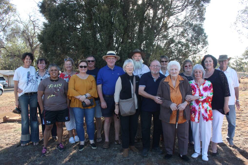 Last week 20 decendants representing six generations of the Gibbs family met in the Gulgong cemetery at the gravestone of their great great grandparents William and Hannah Gibbs.