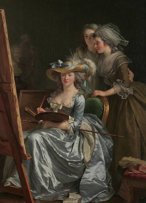 Adélade Labille-Guiard,: This is a Self-portrait with two pupils, 1785. The lecture will start 4.30pm sharp at Mudgee Public School Hall, Denison Street, Mudgee.