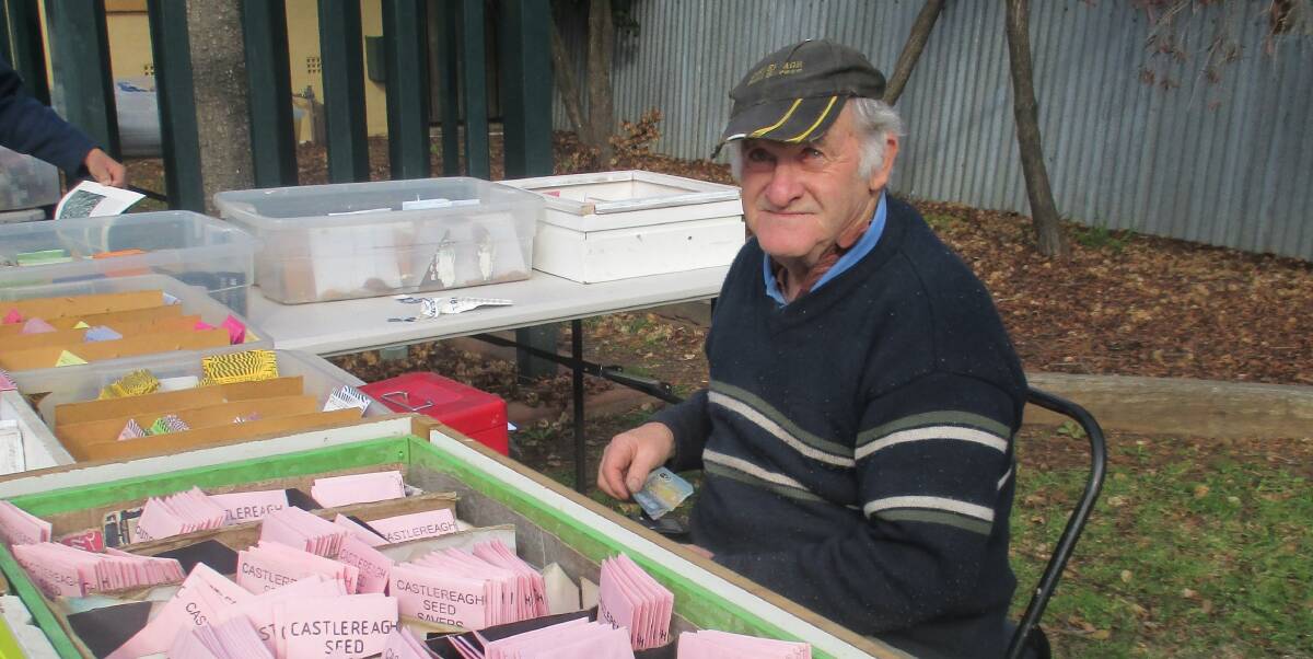 Spring into action: Dennis Grimshaw of the Seed Savers helping gardeners prepare for spring.