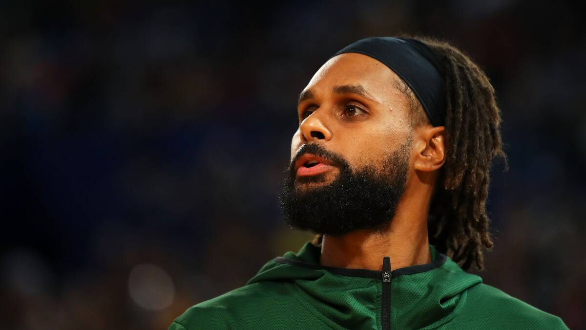 Patty Mills is an option to be a flag bearer for Australia in Tokyo. Picture: Getty