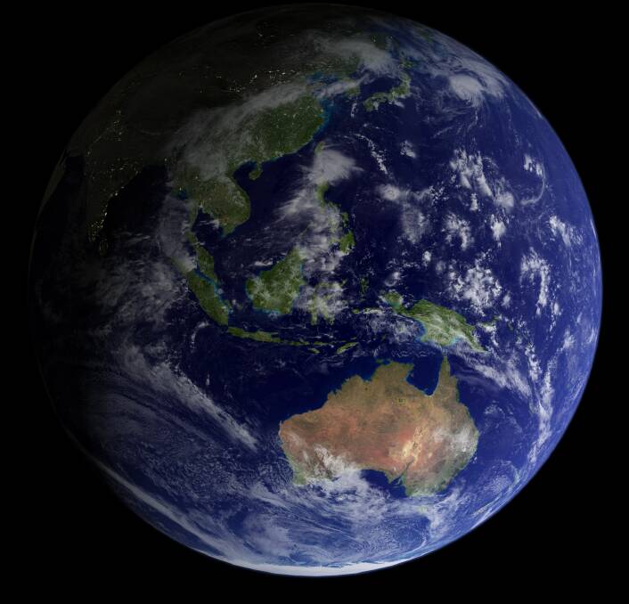 The little blue planet, photo from NASA. 