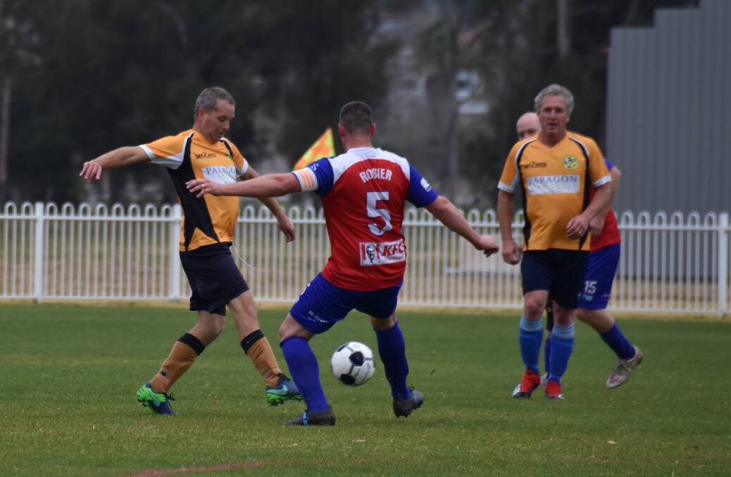 BACK IN THE BOOTS: The first installment of the Mudgee Masters Tournament took to the Glen Willow pitch on June 8-9. Photo: Jay-Anna Mobbs