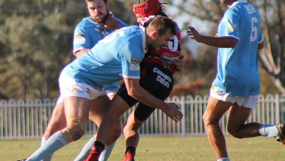HALFWAY MARK: Harry Myers (pictured) and the rest of Gulgong Terriers outfit took a monster 70-10 win over Coonamble at home on June 1. Photo: Gulgong Terriers Facebook page