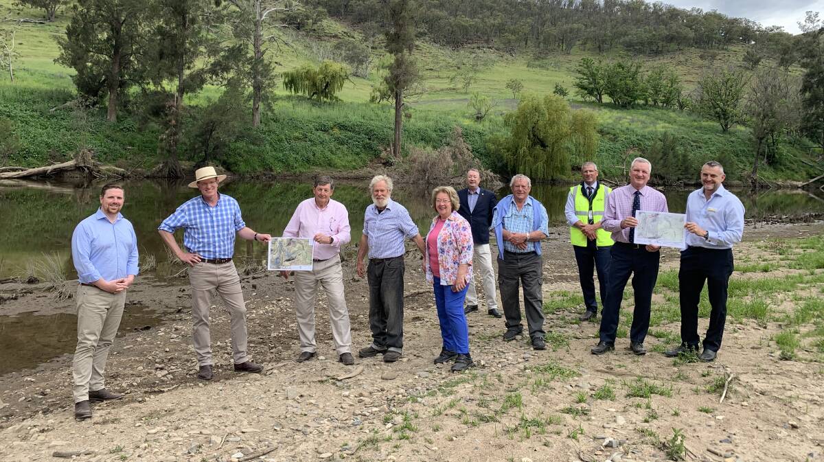 SURVEY: Representatives of Mid-Western Regional, Orange City, and Cabonne Shire councils, with Federal Member for Calare Andrew Gee, at the site.