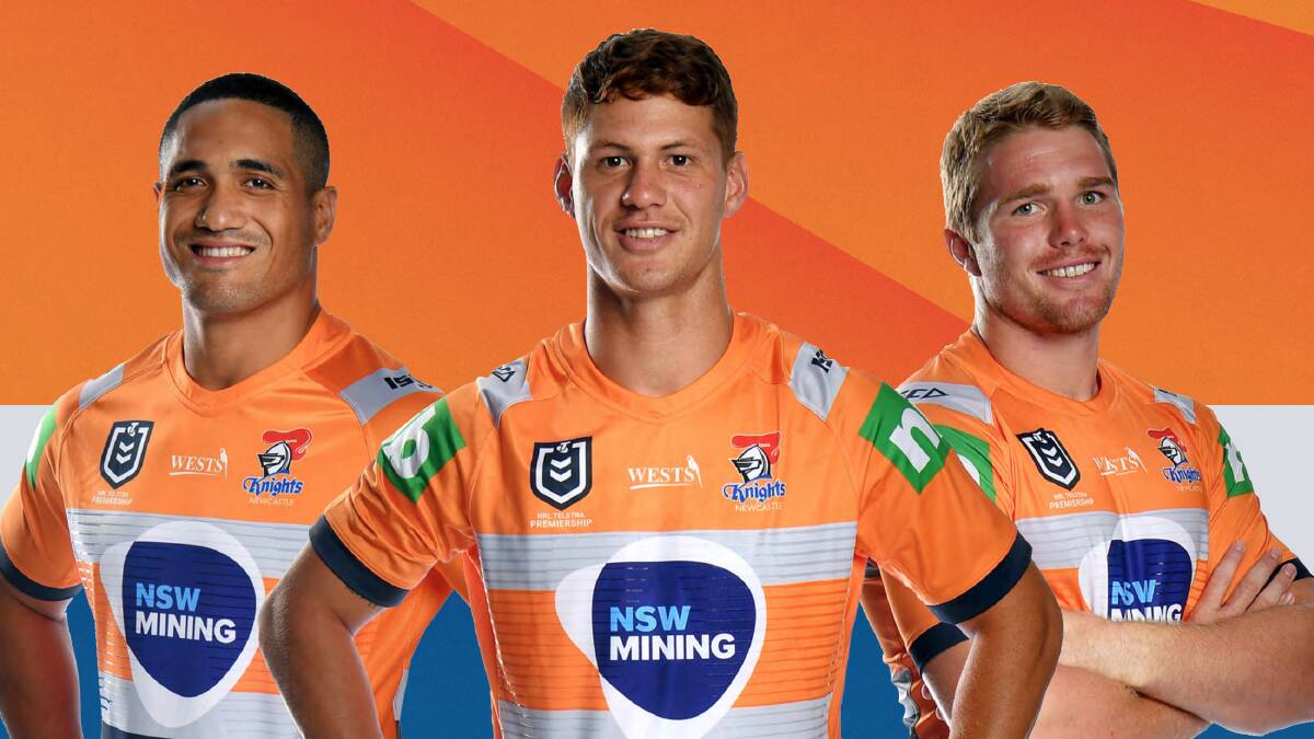 SAFETY FIRST: Newcastle Knights will wear hi-vis jersey's on Sunday's game to support NSW Mining. Photo: Supplied