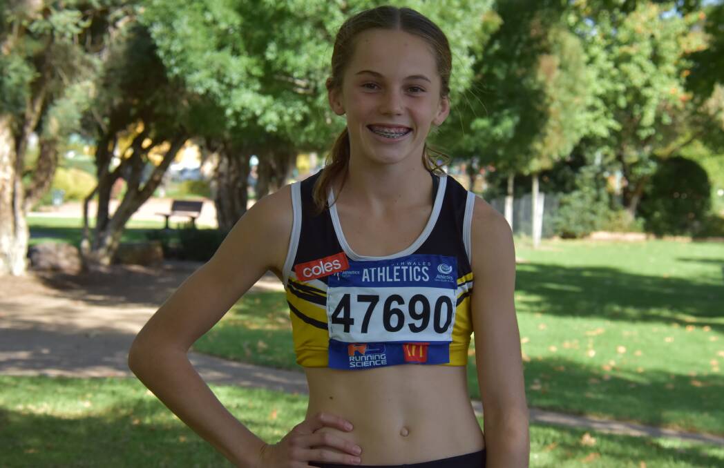 TRACK STAR: 13-year-old Alesha Bennetts recently claimed gold in the under 15 girls 400m final in a time of 56.50 at the Australian Athletics Championships. Photo: Jay-Anna Mobbs