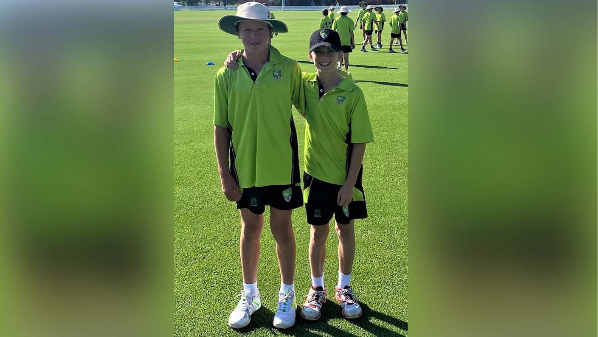 REPS: Bill McCarney and Angus Guilfoyle were selected in the Central West Wranglers under 13s team. Picture: SUPPLIED