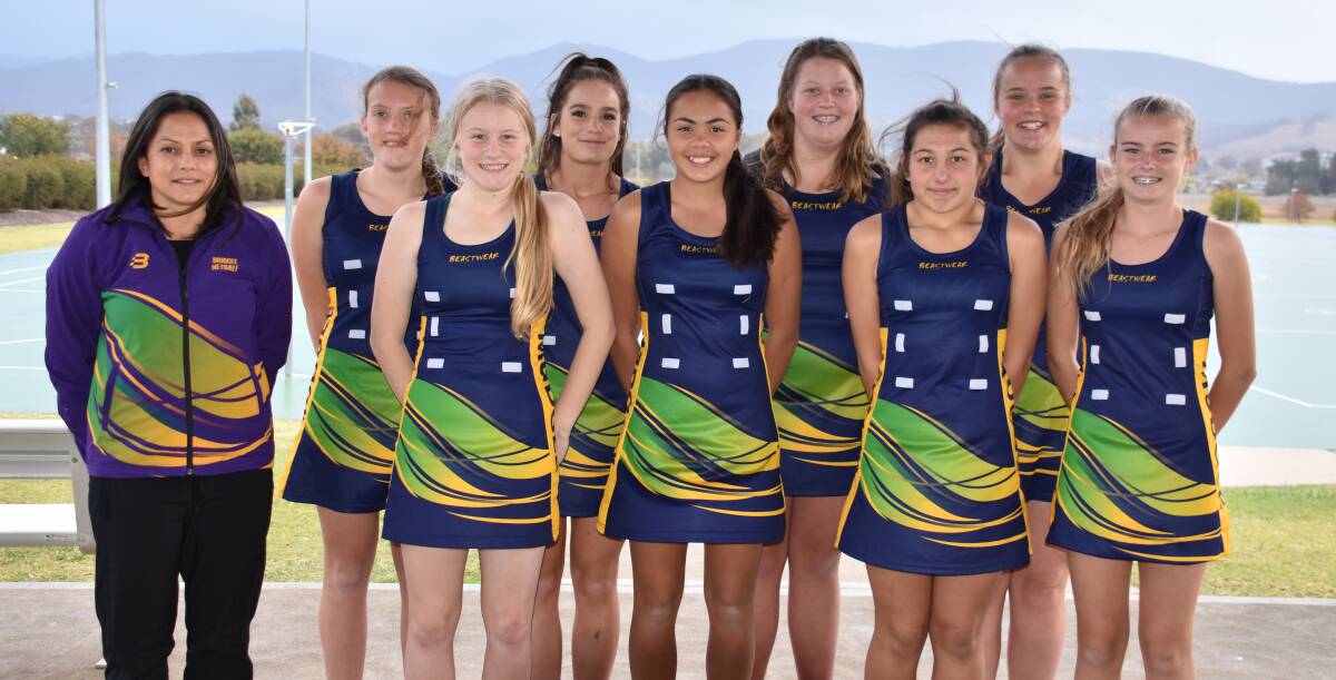 MUDGEE REP 15S: Back Row: Tayissa Lucas, Xanthe Forrester, Millie Cowden, Lucy Campbell. Front Row: Sophie Atkinson, Mariah Burnicle -Tavita, Mia Forgione, Sarah Marshall. Absent- Makayla Roe. Coach: Sue Forgione. Photo: Jay-Anna Mobbs