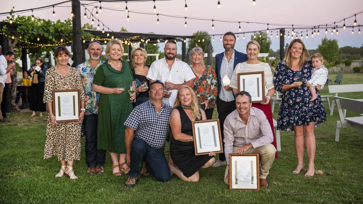 EXCELLENCE: A group shot of the 2020 Magnificent Mudgee Business Awards recipents. Picture: AMBER HOOPER