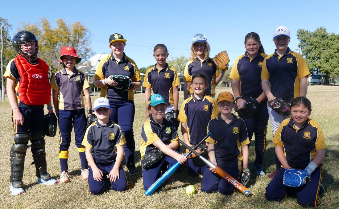 GO GIRLS: Mudgee Public School girls softball team have booked their ticket to the semi-final of the NSW PSSA knockout competition. Photo: Supplied