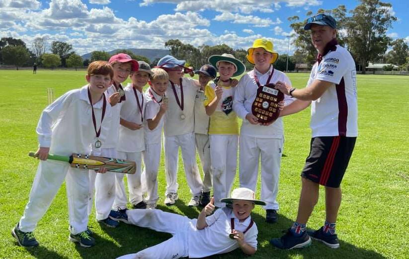 CHAMPIONS: Mudgee District Junior Cricket Association's under 11s premiers, team Byrnes Jewellers, last year. Photo: Supplied